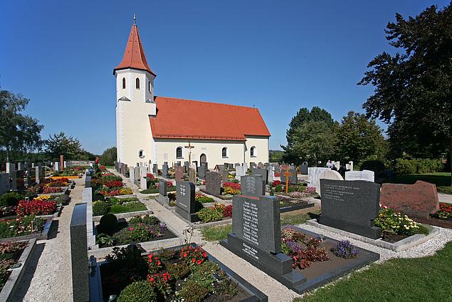 Friedhofskirche St. Cäcilia Pavelsbach Außenansicht